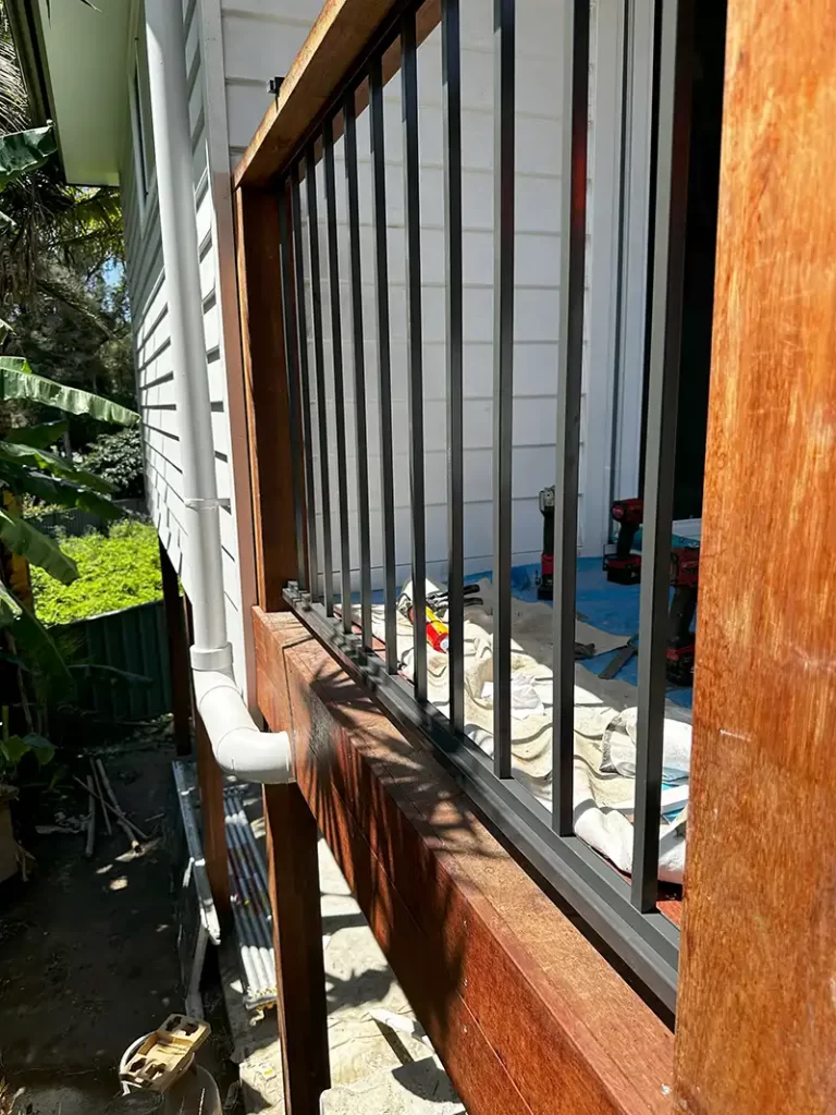 black steel balustrade