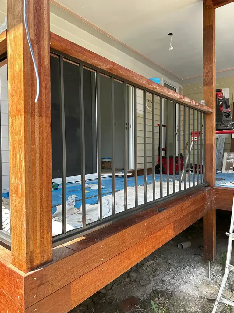 outdoor steel balustrade